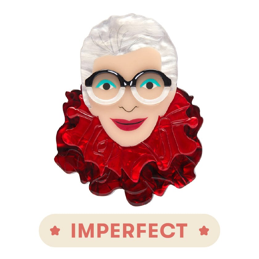 The Face of Style Iris Brooch (IMPERFECT)  -  Erstwilder  -  Quirky Resin and Enamel Accessories