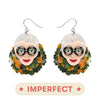 Adorned in Feathers Iris Drop Earrings (IMPERFECT)  -  Erstwilder  -  Quirky Resin and Enamel Accessories