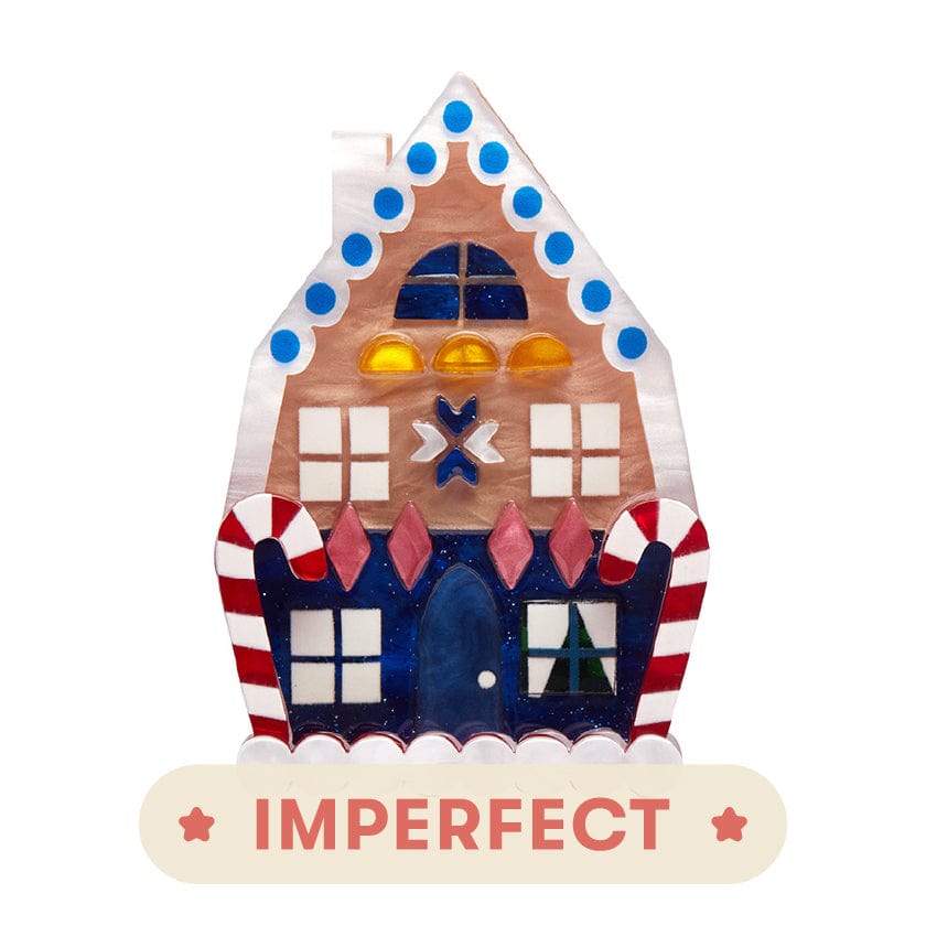 Holiday Home Brooch (IMPERFECT)  -  Erstwilder  -  Quirky Resin and Enamel Accessories