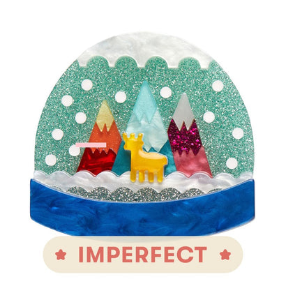 It's Cold Outside Brooch (IMPERFECT)  -  Erstwilder  -  Quirky Resin and Enamel Accessories