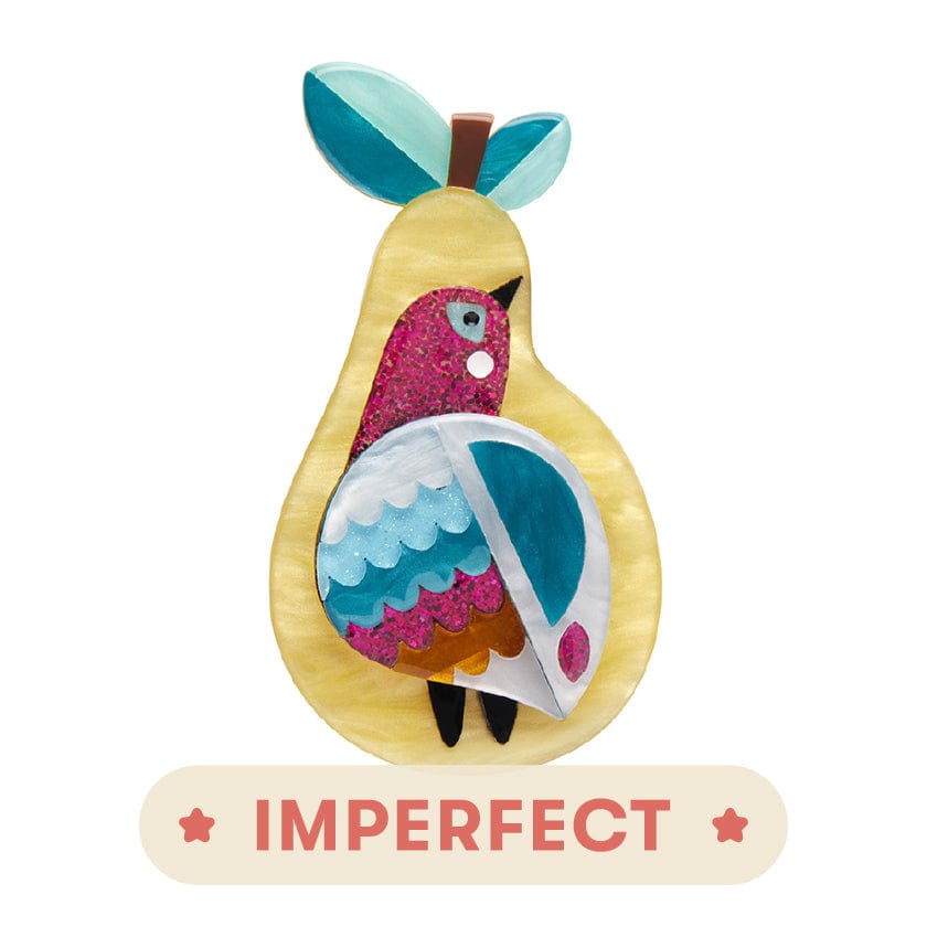 True Love's Gift Brooch (IMPERFECT)  -  Erstwilder  -  Quirky Resin and Enamel Accessories