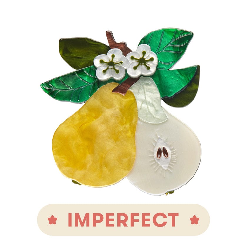 Compare the Pear Brooch (IMPERFECT)  -  Erstwilder  -  Quirky Resin and Enamel Accessories