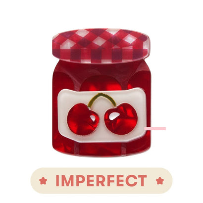 Black Cherry Precious Preserve Mini Brooch (IMPERFECT)  -  Erstwilder  -  Quirky Resin and Enamel Accessories