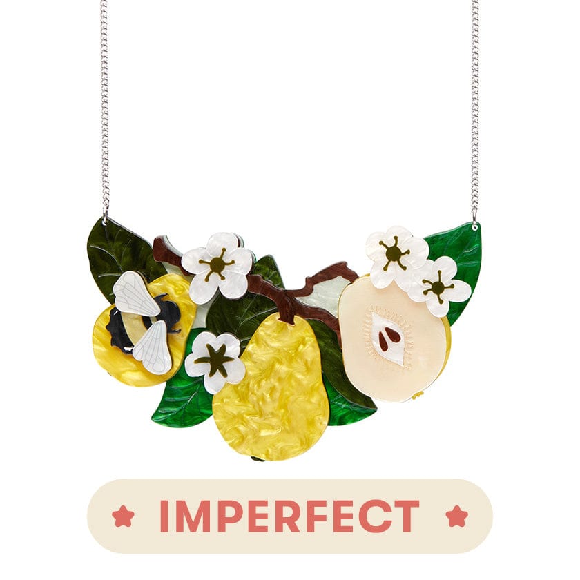 Compare the Pear Statement Necklace (IMPERFECT)  -  Erstwilder  -  Quirky Resin and Enamel Accessories