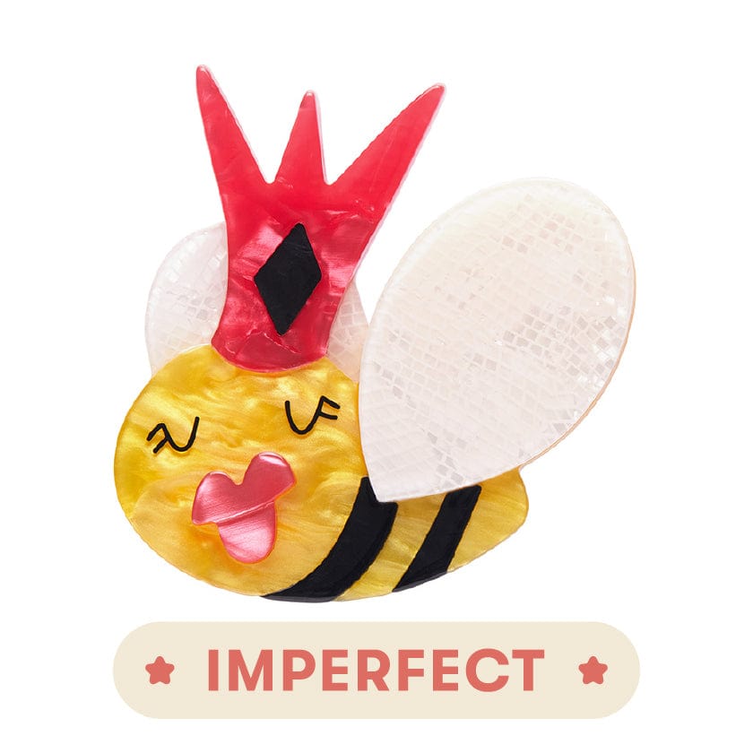 Queen Bee Brooch (IMPERFECT)  -  Erstwilder  -  Quirky Resin and Enamel Accessories
