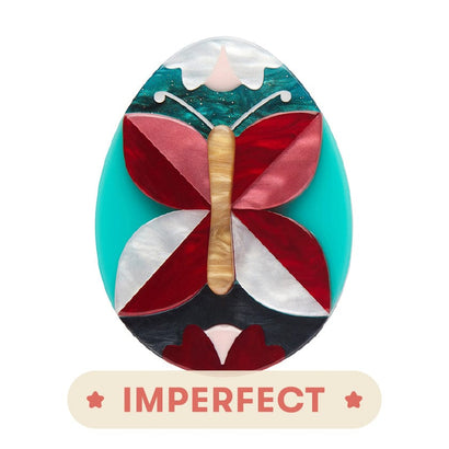 Butterfly of Rebirth Brooch (IMPERFECT)  -  Erstwilder  -  Quirky Resin and Enamel Accessories