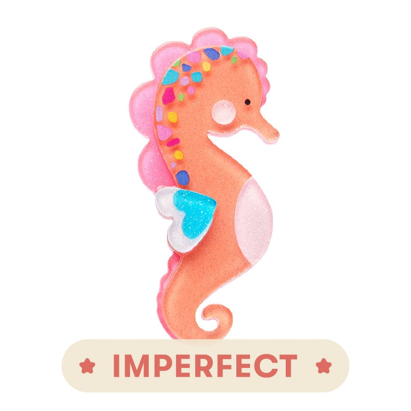 Stevie The Seahorse Brooch (IMPERFECT)  -  Erstwilder  -  Quirky Resin and Enamel Accessories