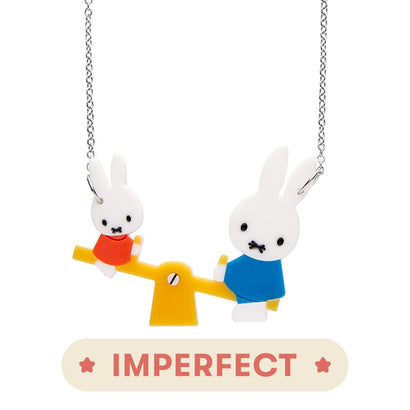 Miffy at the Playground Necklace (IMPERFECT)  -  Erstwilder  -  Quirky Resin and Enamel Accessories