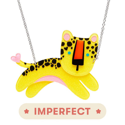 Leo The Leopard Necklace (IMPERFECT)  -  Erstwilder  -  Quirky Resin and Enamel Accessories