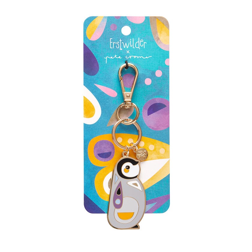 The Promising Penguin Enamel Key Ring  -  Erstwilder  -  Quirky Resin and Enamel Accessories