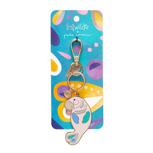 The Dutiful Dugong Enamel Key Ring  -  Erstwilder  -  Quirky Resin and Enamel Accessories