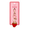 Sitting on a Strawberry Enamel Key Ring  -  Erstwilder  -  Quirky Resin and Enamel Accessories