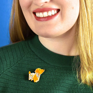 New Tricks Mini Brooch  -  Erstwilder  -  Quirky Resin and Enamel Accessories