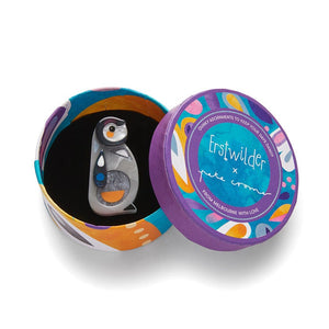 The Promising Penguin Mini Brooch  -  Erstwilder  -  Quirky Resin and Enamel Accessories