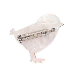 The Balanced Baby Sandpiper Mini Brooch  -  Erstwilder  -  Quirky Resin and Enamel Accessories