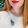 Garrison The Greyhound Mini Brooch  -  Erstwilder  -  Quirky Resin and Enamel Accessories