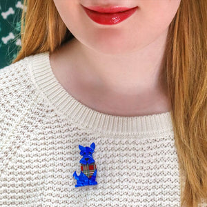 Scooter the Scotty Mini Brooch  -  Erstwilder  -  Quirky Resin and Enamel Accessories