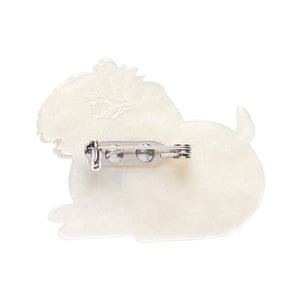Marc the Maltese Mini Brooch  -  Erstwilder  -  Quirky Resin and Enamel Accessories
