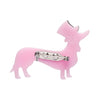 Dapper Dachsund Mini Brooch  -  Erstwilder  -  Quirky Resin and Enamel Accessories