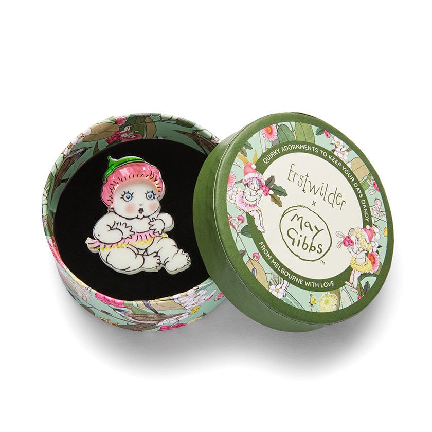 Baby Blossom Mini Brooch  -  Erstwilder  -  Quirky Resin and Enamel Accessories