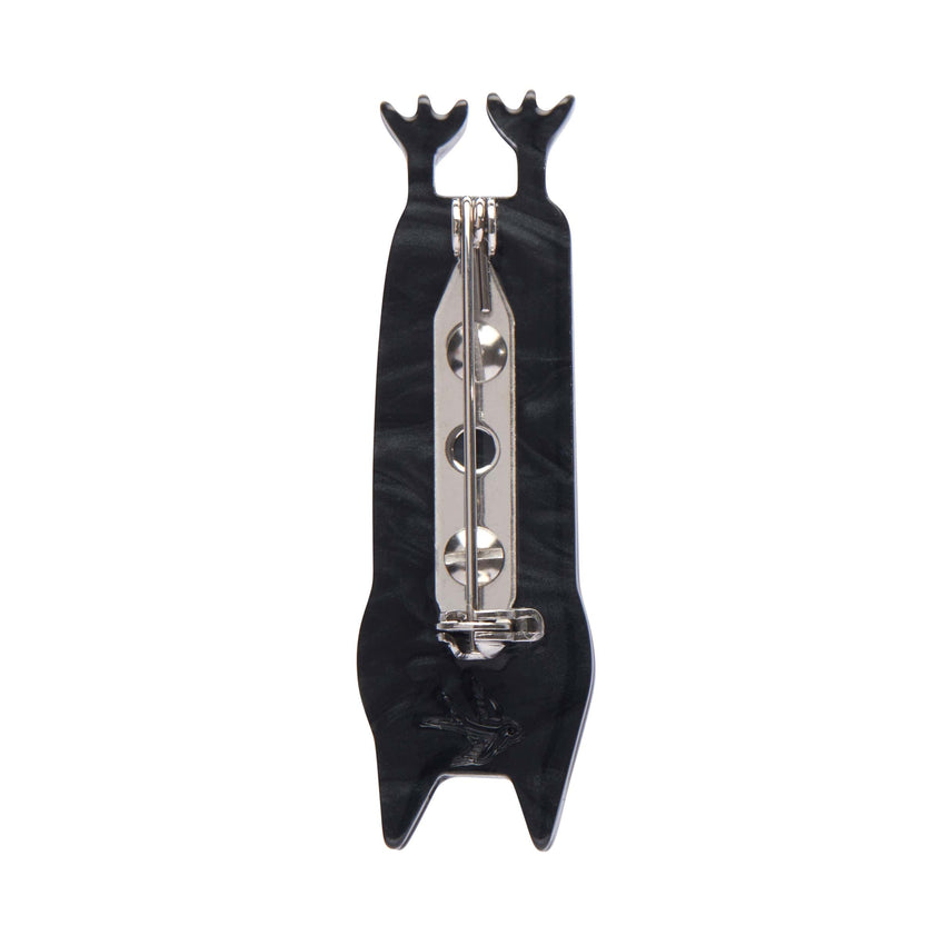 Halloween Hang-up Bat Mini Brooch  -  Erstwilder  -  Quirky Resin and Enamel Accessories