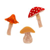 Field Of Mushrooms Mini Brooch Set  -  Erstwilder  -  Quirky Resin and Enamel Accessories