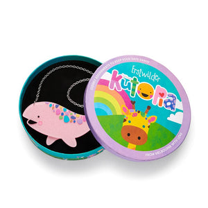 Winnie The Whale Necklace  -  Erstwilder  -  Quirky Resin and Enamel Accessories