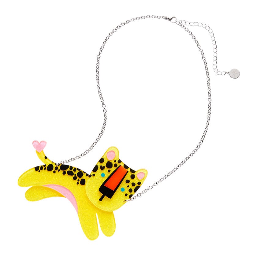 Leo The Leopard Necklace  -  Erstwilder  -  Quirky Resin and Enamel Accessories