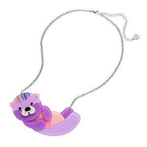 Owen The Otter Necklace  -  Erstwilder  -  Quirky Resin and Enamel Accessories
