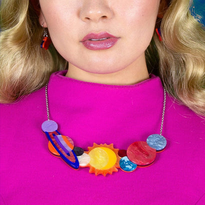 Across the Universe Necklace  -  Erstwilder  -  Quirky Resin and Enamel Accessories