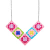 Mosaic Motifs Necklace  -  Erstwilder  -  Quirky Resin and Enamel Accessories
