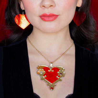 Love or Narcissism Necklace  -  Erstwilder  -  Quirky Resin and Enamel Accessories