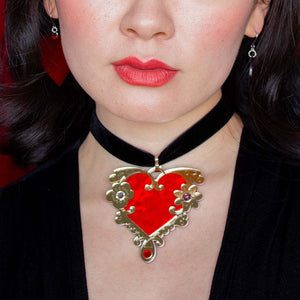Love or Narcissism Necklace  -  Erstwilder  -  Quirky Resin and Enamel Accessories