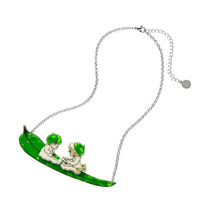 Gumnut Twins Necklace  -  Erstwilder  -  Quirky Resin and Enamel Accessories