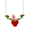 Sitting on a Strawberry Necklace