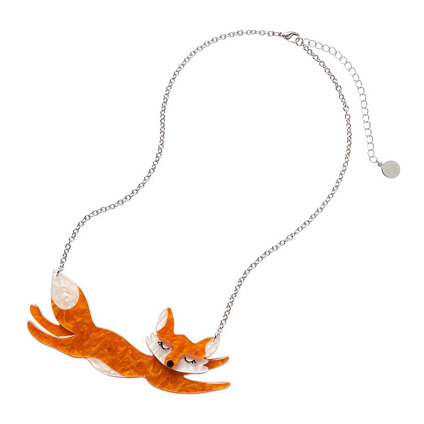 Flynn the Flying Fox Necklace  -  Erstwilder  -  Quirky Resin and Enamel Accessories