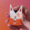 Fangtastic Kitty Brooch