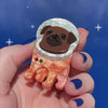 Interplanetary Pug Brooch