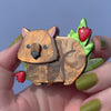 Nibbles the Wombat Brooch