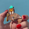 Old Man Walrus Brooch