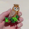 Regal Woodland Owl Brooch