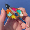 In Living Colour Brooch