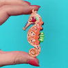 The Wary Western Australian Seahorse Brooch