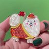 Santa Paws Brooch