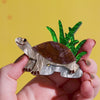 Rheo the River Turtle Brooch