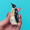 The Emboldened Emperor Penguin Brooch