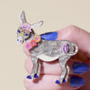Devoted Donkey Brooch