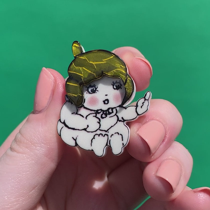 Baby Gumnut Mini Brooch Erstwilder