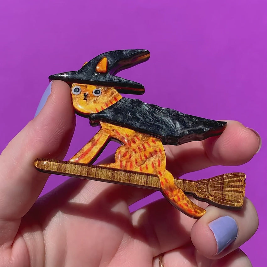 Bed Knobs & Broomsticks Brooch – Erstwilder