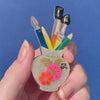 Strokes of Genius Brooch